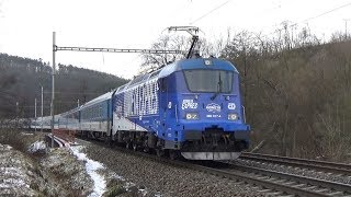 Ex 11774 Kometa Expres  průjezd Bílovice nad Svitavou 22122017 [upl. by Perl854]