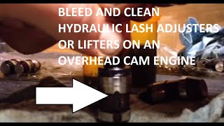 Sr20de hydraulic lifter  hydraulic lash adjuster  service flushing and bleeding  explained [upl. by Trill583]