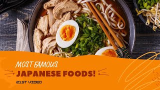 ජපන් ජාතිකයන්ගේ ජනප්‍රියතම ආහාර  Most Famous Foods In Japan [upl. by Manon]