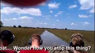 How to do sudden stop in an airboat [upl. by Aihceyt]