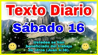 Texto diario sábado 16 de septiembre 2023 ✅ texto diario 🔴 TEXTO DIARIO de Hoy [upl. by Hibbert]