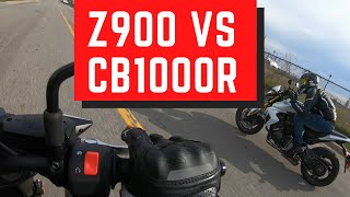 Kawasaki Z900 18 vs Honda CB1000R 13 Update [upl. by Anij]