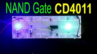 CD4011  2 Input NAND Gate IC 4011  Digital Electronics [upl. by Long]