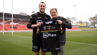 Jersey Presentation Isaah Yeo  Most Capped Panther [upl. by Kcirrej]