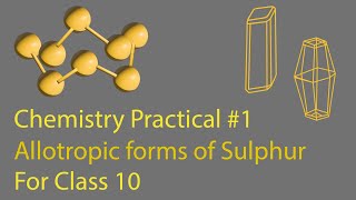 Chemistry Practical 1  Class X  New Book  Allotropic forms of Sulphur  Online SFS [upl. by Llevram]