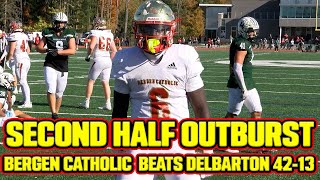 Bergen Catholic 42 Delbarton 13  Week 7 Highlights  Crusaders Explode in Second Half [upl. by Galan460]