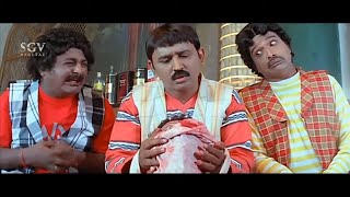 Bank Janardhan and Jaggesh Hit Comedy Scenes  Kannada Movie Dudde Doddappa [upl. by Shaylyn]