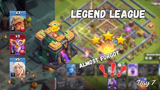 Legend League TH14 vs TH16 Trying to get 6k🏆 Day 7 [upl. by Sirahc]