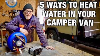 The best way to heat water in a camper van vanlife [upl. by Ocsecnarf122]