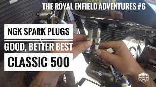 REA 6  Spark Plugs Royal Enfield Classic 500  Bosch WR7DDC4 NGK BP6ES or NGK BPR6EIX Comparison [upl. by Ueik822]