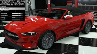 GTA 5  DLC Vehicle Customization  Vapid Dominator GT Ford Mustang GT Convertible [upl. by Ardnasirk]