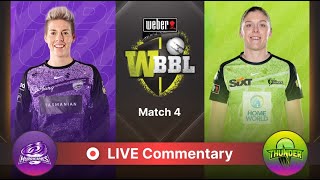 Hobart Women vs Sydney Women  2nd Innings Live Commetary [upl. by Olrac]