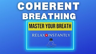 5 Minutes Simple Breathing Exercise I Breathing Animation  HRV Resonant Coherent Breathing [upl. by Ardnasela580]