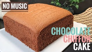 Chocolate Chiffon Cake Recipes  Cooking ASMR [upl. by Danila]