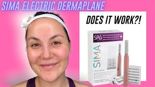 SIMA Spa Sciences Dermaplaning Facial Tool Product Review  DOES IT WORK [upl. by Cobb919]