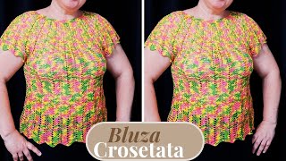 Bluza crosetata degrade  Partea I [upl. by Giustino]