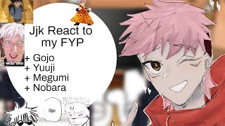 Jujutsu Kaisen react to my FYP  1  WIP Satosugu [upl. by Ahsakal680]