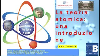 LSFBC405nov24 Introduzione alle origini della teoria atomica [upl. by Aitnom764]