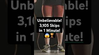 Fact Of Unbelievable 3105 Skips in 1 Minute 🏆 explore facts trivia [upl. by Tabib]