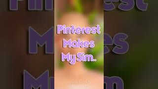 Pinterest Makes My Sim 3  Sims 4 sims4cc thesims4 shortsfeed sims [upl. by Jacey]