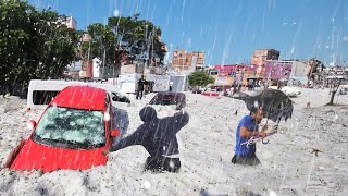 South Africa Right Now Crazy hail storm in Midrand Johannesburg [upl. by Derward161]