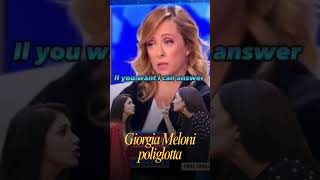 La società italiana Giorgia Meloni poliglotta [upl. by Demeter]