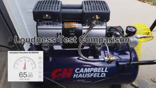 Campbell Hausfeld 8 Gallon Quiet Compressor DC080500 [upl. by Suoivatnom347]