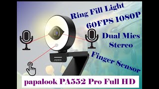 Cheap Best Webcam Papalook PA552 Pro Full HD [upl. by Salene]