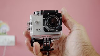 4K Action Camera under 2000  Unboxing and Review [upl. by Etnoed207]