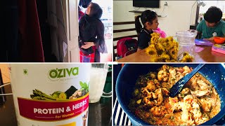 My morning vlog  Quick breakfast amplunch Aloo poha ampThalassery kozhi chor  Oziva review [upl. by Alroy169]