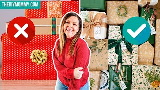 8 LUXURY Christmas Gift Wrapping Ideas Actually Easy and Cheap [upl. by Isherwood654]