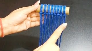 Macrame Wall Hanging Stepbystep Tutorial Macrame Pattern Simple [upl. by Ahpla]