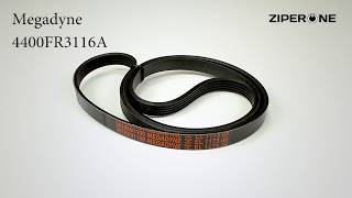 Washing Machine Drive Belt EL 1173 J5 Megadyne 4400FR3116A 00246 [upl. by Odraccir]