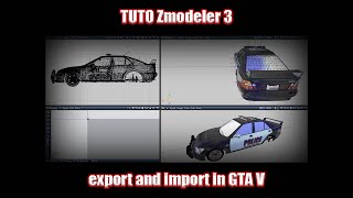 Tuto Zmodeler 3 GTA V export and import in GTA V [upl. by Adner111]