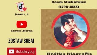 Adam Mickiewicz Krótka biografia [upl. by Ause]