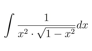 Integral of 1x2sqrt1x2 substitution [upl. by Kinelski]