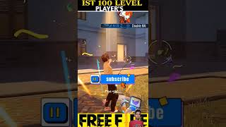 IST 100 LEVEL PLAYERSFREE FIREsorts viralvideo [upl. by Llij]