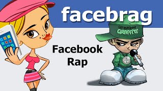 Facebook Rap quotFACE BRAGquot  funny animated music video parody by comedy rapper Greedy Graffiti [upl. by Eelarac]