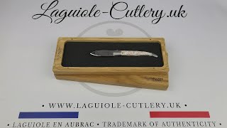 Laguiole Oyster Knife with Scallop Shells Handle [upl. by Parshall]