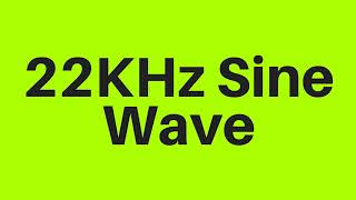 22 KHz  22000Hz Sine Wave Sound Frequency Tone [upl. by Javed]