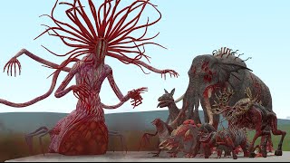 NEW PARASITE MOTHER BOSS VS ALL ZOOCHOSIS ORIGINAL ANIMALS in Garrys Mod [upl. by Seluj297]