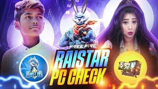 RAISTAR PC CHECK ON LIVE🤯🥵 RAISTAR FACE REVEAL CHALLENGE ON LIVE😮😬 RaiStar [upl. by Suiramad]