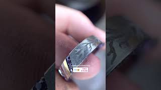 I show you a Trimetal inlay ring with amethysts and Reflective stippling Enjoy it It’s amazing 🤩 [upl. by Whiffen]