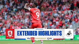 Middlesbrough vs Swansea City Extended Highlights  EFL Championship  CBS Sports Golazo [upl. by Aneehsirk967]