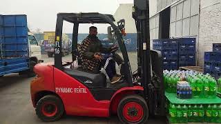 Loading Pallets on a Truck with Counterbalance Forklift ForkliftSkills [upl. by Amzaj]