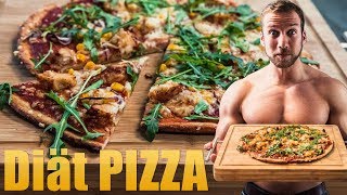 Low Fat High Protein PIZZA für die DIÄT 🍕 FITNESS REZEPT [upl. by Lenhart]