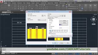 AutoCAD Table Command Tutorial Complete  Table Style Settings Table Edit Formula [upl. by Mcnelly]