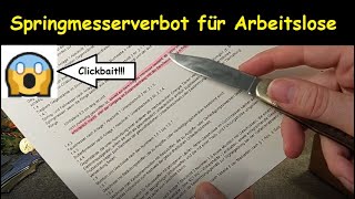 Wer darf noch Springmesser besitzen Neues Waffengesetz  Messerrecht [upl. by Asenad]