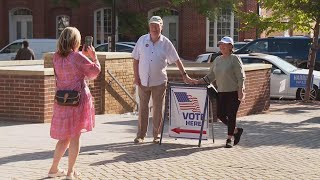 Some Virginia voters express excitement as inperson voting begins for the US presidential contest [upl. by Monagan]