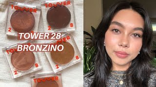 TOWER 28 Bronzino  All 5 Shades  Swatches Demo amp Review [upl. by Richel]